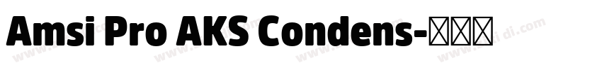 Amsi Pro AKS Condens字体转换